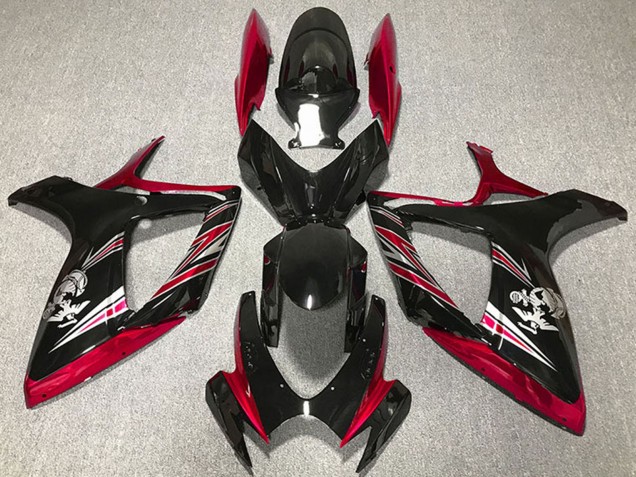 Comprar Carenado Moto Suzuki GSXR 600 / GSXR 750 2006-2007 - Rojo Negro Brillante
