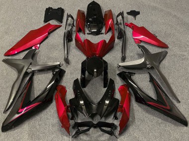 Comprar Carenados Moto Suzuki GSXR 600 / GSXR 750 2008-2010 - Rojo Negro Brillante Negro Mate