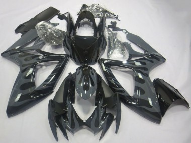 Comprar Carenados Moto Suzuki GSXR 600 / GSXR 750 2006-2007 - Gris Negro Llama