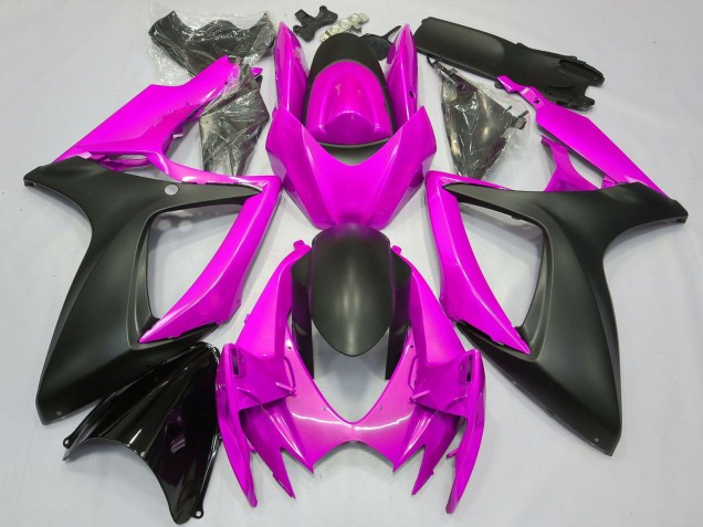 Comprar Carenado Moto Suzuki GSXR 600 / GSXR 750 2006-2007 - Rosa Negro Mate