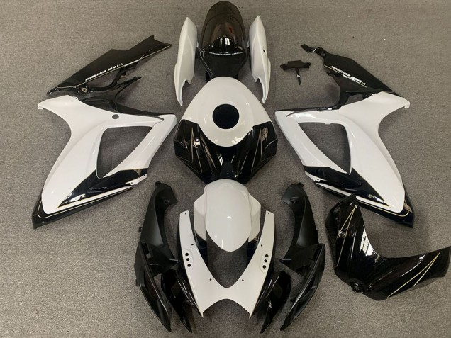 Comprar Carenados Moto Suzuki GSXR 600 / GSXR 750 2006-2007 - Blanco Negro Brillante