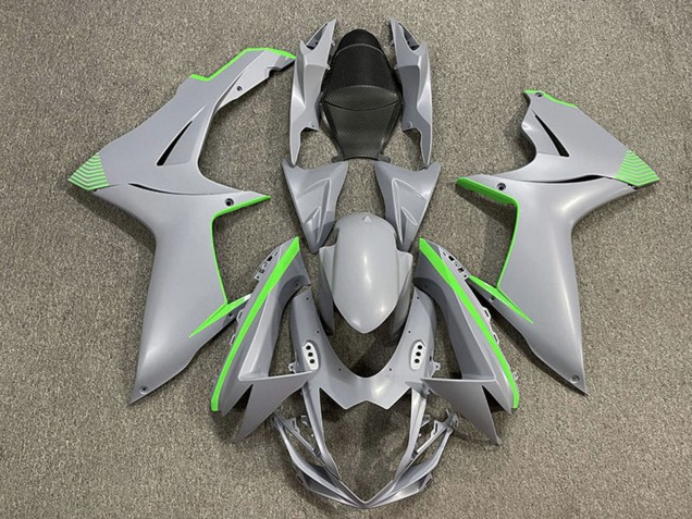 Comprar Carenados Moto Suzuki GSXR 600 / GSXR 750 2011-2024 - Nardo Gris Mate Verde Accents