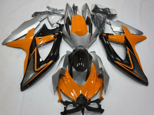 Comprar Carenados Moto Suzuki GSXR 600 / GSXR 750 2008-2010 - Plata Naranja Negro Brillante