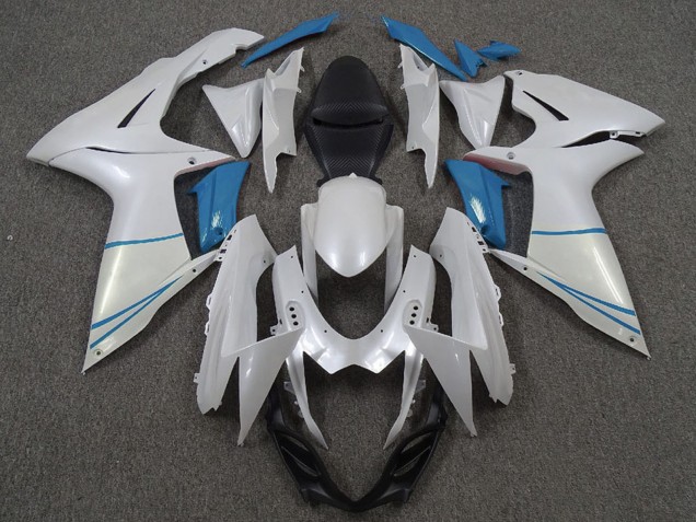 Comprar Carenados Moto Suzuki GSXR 600 / GSXR 750 2011-2024 - Blanco Perla Azul Claro