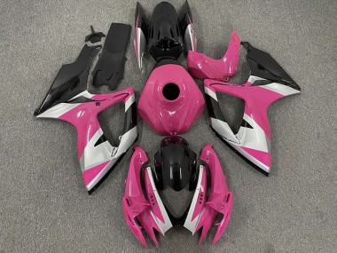 Comprar Carenados Moto Suzuki GSXR 600 / GSXR 750 2006-2007 - Rosa Plata Negro Brillante