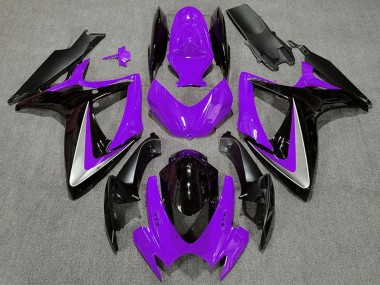 Comprar Carenados Moto Suzuki GSXR 600 / GSXR 750 2006-2007 - Púrpura Plata Negro Brillante OEM Estilo