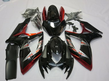 Comprar Carenados Moto Suzuki GSXR 600 / GSXR 750 2006-2007 - Rojo Negro Brillante