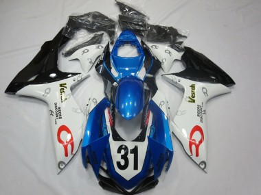 Comprar Carenados Moto Suzuki GSXR 600 / GSXR 750 2011-2024 - Blanco Azul Negro Brillante Vesrah 31