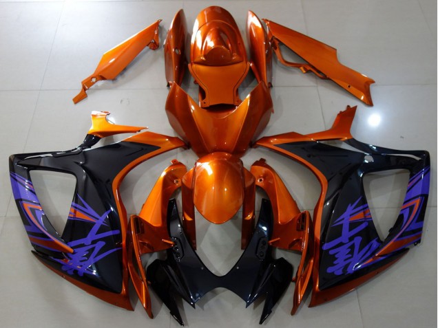 Comprar Carenados Moto Suzuki GSXR 600 / GSXR 750 2006-2007 - Naranja Negro Brillante Azul