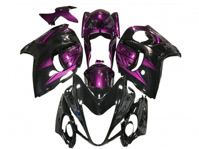 Comprar Carenados Moto Suzuki GSXR 1300 2008-2020 - Negro Brillante Púrpura Profundo