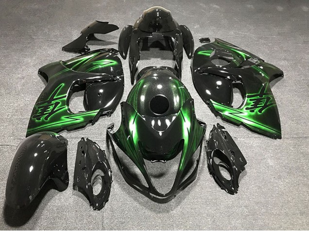 Comprar Carenados Moto Suzuki GSXR 1300 2008-2020 - Negro Brillante Verde
