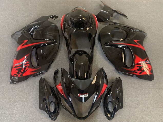 Comprar Carenados Moto Suzuki GSXR 1300 2008-2020 - Negro Brillante Rojo Logo