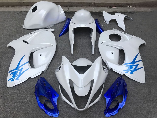 Comprar Carenados Moto Suzuki GSXR 1300 2008-2020 - Blanco Brillante Azul