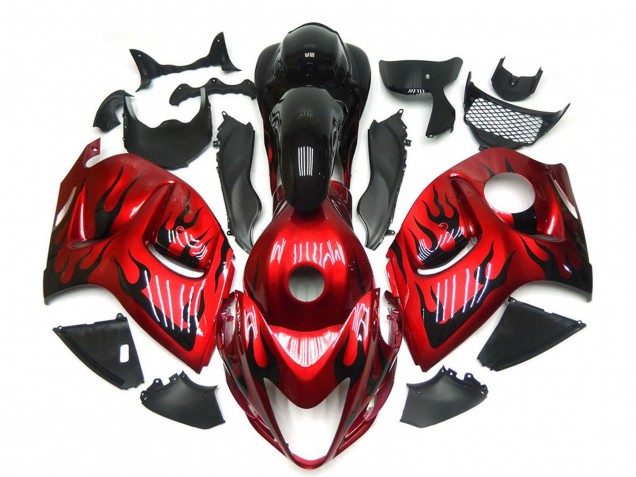 Comprar Carenados Moto Suzuki GSXR 1300 2008-2020 - Rojo Negro Llama