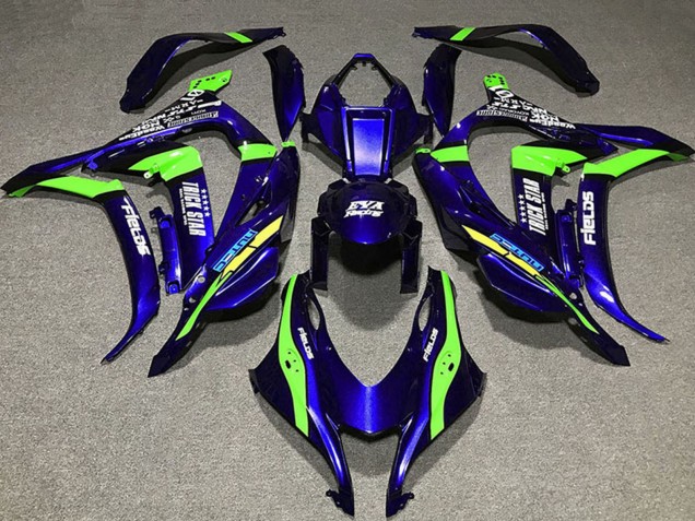 Comprar Carenados Moto Kawasaki ZX10R 2016-2020 - Azul Profundo Verde Trick Star EVA Racing