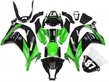 Comprar Carenados Moto Kawasaki ZX10R 2016-2020 - Verde Negro Brillante Team Verde Star 87