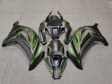 Comprar Carenados Moto Kawasaki ZX10R 2011-2015 - Negro Mate Verde Línea