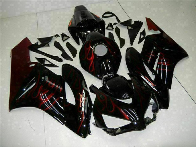 Comprar Carenados Moto Honda CBR1000RR 2004-2005 - Negro Brillante Rojo Llama