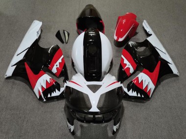 Comprar Carenados Moto Kawasaki ZX12R 2002-2006 - Rojo Negro Blanco Tiburón