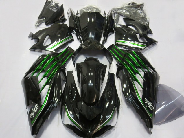 Comprar Carenados Moto Kawasaki ZX14R 2012-2024 - Negro Brillante Verde