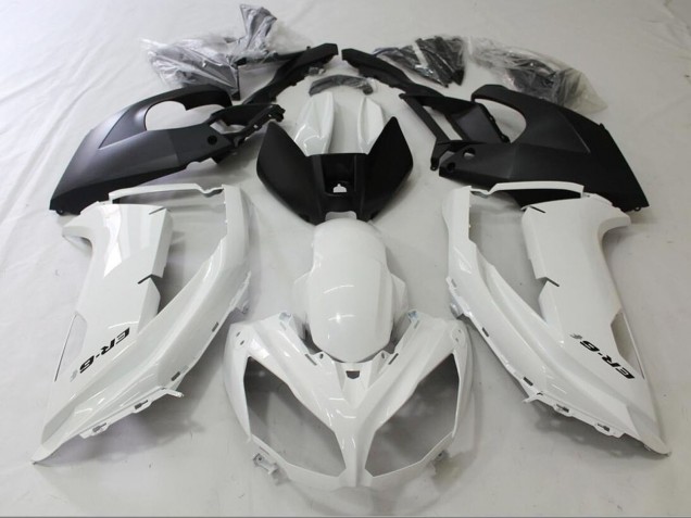Comprar Carenados Moto Kawasaki Ninja ER6F 2012-2014 - Blanco Brillante Negro Mate