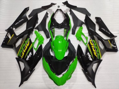 Comprar Carenados Moto Kawasaki Ninja 400 2018-2024 - Verde Negro Brillante Negro Mate OEM Estilo