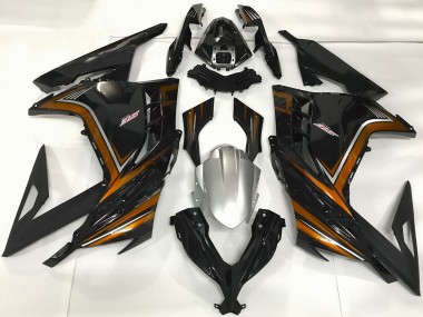 Comprar Carenados Moto Kawasaki Ninja 300 2013-2024 - Negro Brillante Naranja