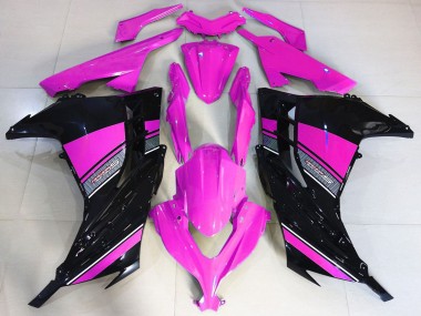 Comprar Carenados Moto Kawasaki Ninja 300 2013-2024 - Hot Rosa Negro