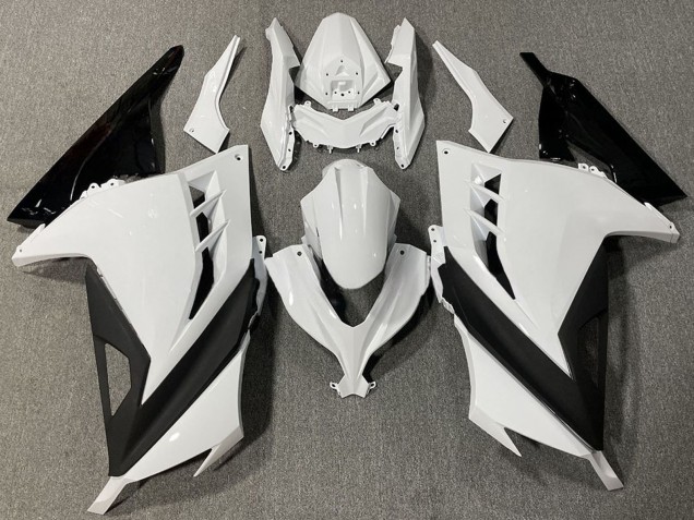 Comprar Carenados Moto Kawasaki Ninja 300 2013-2024 - Blanco Negro