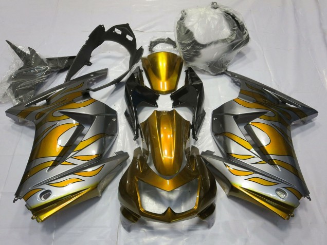 Comprar Carenados Moto Kawasaki Ninja 250 2008-2012 - Plata Oro Llama