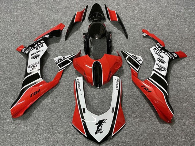 Comprar Carenados Moto Yamaha R1 2015-2019 - Blanco Rojo Negro Brillante Motul YSP