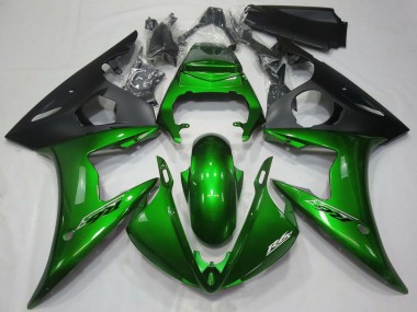 Comprar Carenados Moto Yamaha R6 2005 - Verde Oscuro Negro Mate