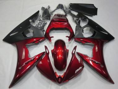 Comprar Carenados Moto Yamaha R6 2005 - Rojo Oscuro Negro Mate