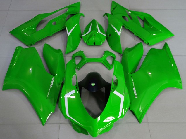 Comprar Carenados Moto Ducati 1199 2011-2014 - Verde Brillante Blanco