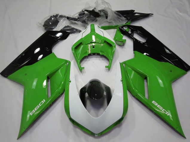 Comprar Carenados Moto Ducati 1098 2007-2014 - Verde Negro Blanco