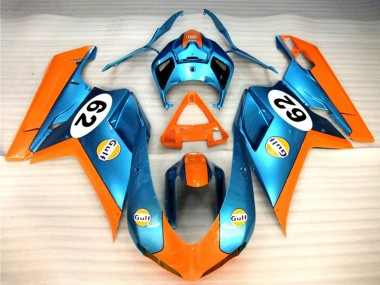 Comprar Carenados Moto Ducati 848 1098 1198 2007-2014 - Naranja Azul Gulf 62