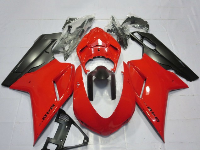 Comprar Carenados Moto Ducati 848 2007-2014 - Rojo Negro Mate