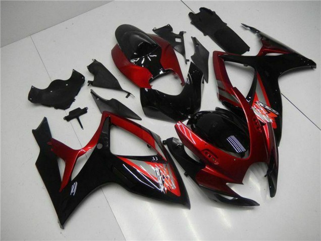 Comprar Carenado Moto Suzuki GSXR 600/750 2006-2007 - Rojo Negro Brillante