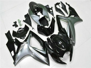 Comprar Carenados Moto Suzuki GSXR 600/750 2006-2007 - Plata Negro Brillante