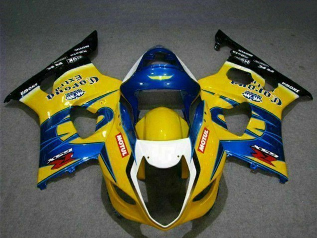 Comprar Carenados Moto Suzuki GSXR 1000 2003-2004 - Amarillo Azul Blanco Rojo Corona Motul