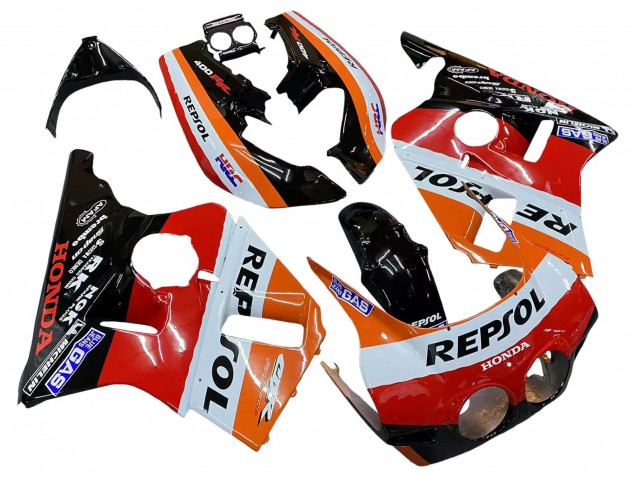 Comprar Carenados Moto Honda CBR400RR NC23 1987-1989 - Naranja Blanco Rojo Negro Brillante Repsol HRC