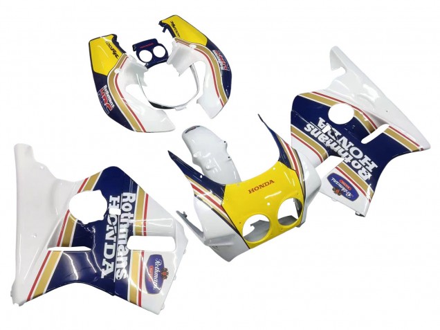 Comprar Carenados Moto Honda CBR400RR NC23 1987-1989 - Blanco Amarillo Azul Rothmans