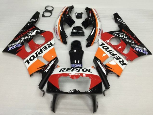 Comprar Carenado Moto Honda CBR400RR NC23 1987-1989 - Naranja Blanco Rojo Negro Brillante Repsol HRC