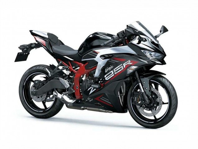 Comprar Carenados Moto Kawasaki ZX25R ZX-25R 2019-2025 - Plata Rojo Negro