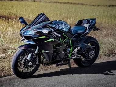 Comprar Carenados Moto Kawasaki Ninja H2 2015-2022 - Negro Azul Camaleón Verde