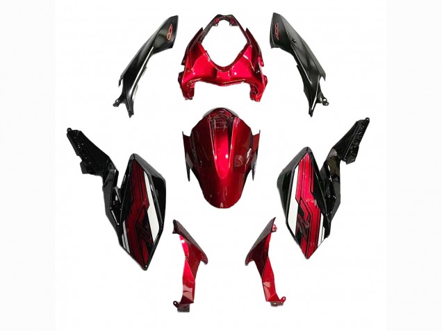 Comprar Carenados Moto Kawasaki Z400 2018-2024 - Rojo Caramelo Negro Brillante
