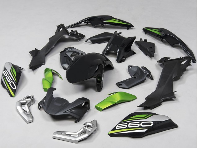 Comprar Carenados Moto Kawasaki Ninja Z650 2017-2019 - Negro Verde Plata