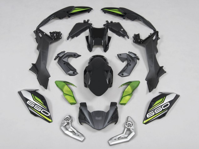 Comprar Carenados Moto Kawasaki Ninja Z650 2017-2019 - Negro Verde Plata