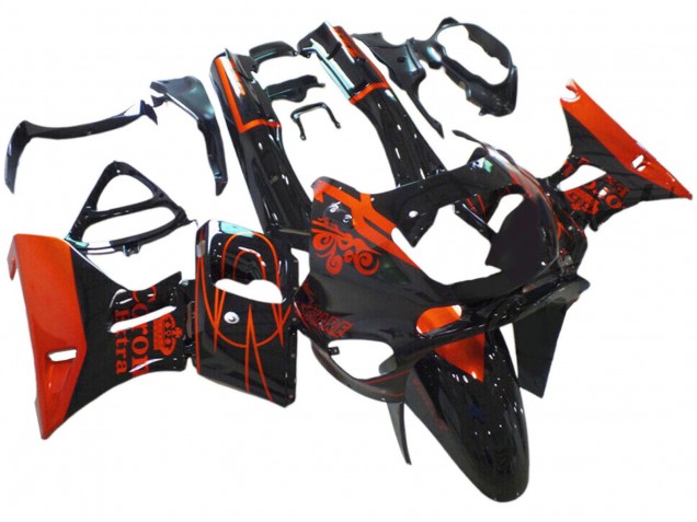Comprar Carenados Moto Kawasaki ZZR600 1998-2003 - Negro Brillante Rojo Corona Extra