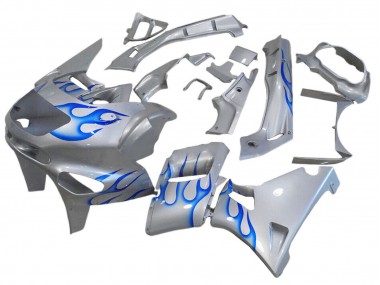 Comprar Carenados Moto Kawasaki ZZR600 1998-2003 - Blanco Azul Llama